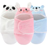 Soft Baby Sleeping Bags Warm Autumn and Winter Newborn Baby Wrap Blankets CartoonCocoon for babies Flannel Baby Sleepsack 0-9M
