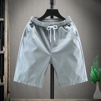 Men's Clothing New Summer Shorts For Men, Handsome Couples, Breathable Casual Pants, Solid Color, Five-point Beach Pants, Slimming Big Pants