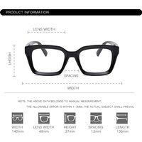 Fashion RUOBO Reading Glasses Squre Frame Computer Anti Fatigue Hyperopia Eyeglass Presbyopia Diopter