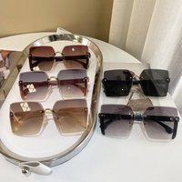 Glasses trimmed square large frame sunglasses UV protection round face slimming sunglasses advanced