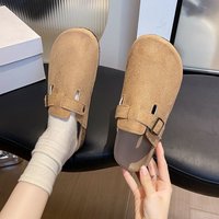 Retro Summer Platform Birkenstocks Breathable Soft Soled Non Slip Slip On Closed Toe Couple Slippers