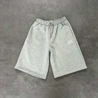 Clothing Trendy Embroidered Double Waist Shorts High Street Design Shorts Loose Versatile Shorts