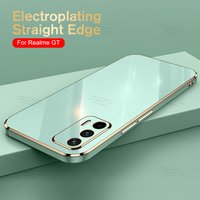 Luxury Electroplated Cover Case For Realme GT 5G 6.43“ Soft Silicone Camera Protection For Realme