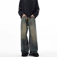 Cleanfit Vintage Straight Leg Jeans – Retro Wide Leg Loose Fit Classic Denim 