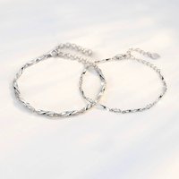 Mobius Couple Star Moon INS Style Niche Versatile Fashion Trend Plain Chain Bracelet