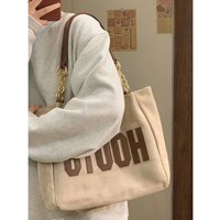 Shoulder Canvas College Students Classroom Use, , Large Capacity 2025 New High-end Texture Commuter Handbag