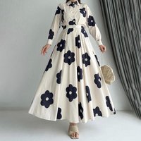 Clothing Autumn Lapel Temperament Printed Shirt High Waist Slim Skirt Suit