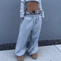 Clothing Hip Hop Embroidered Camouflage Double Waistband Pants Sports Casual Sweatpants Straight Trousers
