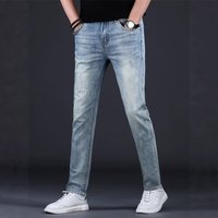 Clothing Stretch Skinny Jeans Slim Fit Simple Design Multi Crafted Trousers