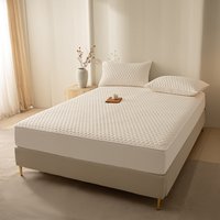 Soft Washed Cotton Quilted Mattress Protector Waterproof & Slip Resistant Fits All Mattresses 