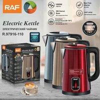 Stainless Steel Electric Kettle – Auto Shut Off & Fast Boiling – 2000W High Capacity Water Heater