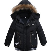 Children's Cotton Padded Coats Warm Fleece Lined Thickened Winter Jacket for Boys Baby Winter Clothes Drop Shipping Available
