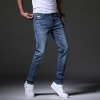 Clothing Spring Autumn Jeans Fashion Trend Stretch Slim Fit Pants Long Pants