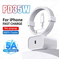 PD 35W Fast Charger IPhone 15 11 12 13 14 Pro Max USB C Charger X XR Max Fast Charging USB Type C Cable Phone Accessories