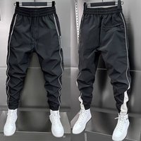 Men's Lightweight Jogger Pants – Quick-Dry Polyester With Mesh Vent Panels & Adjustable Drawstring – Slim Fit For Gym/Streetwear (S-3xl)