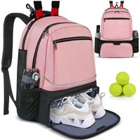 Waterproof Outdoor Sports Tennis Racket Bag Large Capacity Multi Function Backpack Independent Shoe Compartment Badminton Bag