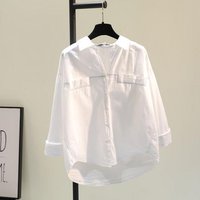 Clothing Cotton Linen Shirt Pockets Loose Casual Shirt Thin Tops