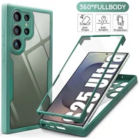 360° Protect HD Transparent Full Case Samsung Galaxy S25 Edfe Ultra Plus S24 S23 S22 S21 S20 FE Tpu+Pmma Armor Phone