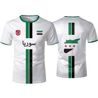 New Syria Football 3D Print T-shirt Syrian Flag Jersey Men/Women Oversized Casual Short Sleeve T Shirt Unisex Tops Tees