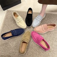 SHLIANG Fashion Suede Driving Shoes Genuine Leather Casual Shoes Brand Soft Loafers Moccasins Slip on Leisure Walking Shoes Y0206