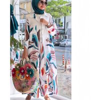 Clothing Loose Fashion Printed Long Cardigan Casual Wide Leg Pants Two Piece Set