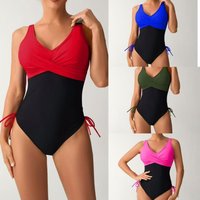 Clothing One Piece Swimsuit Sexy Cross Strap Swimsuit Female