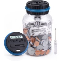 The third generation of counting piggy bank recognizes the amount of US coins and LCD display, and the amount button of banknotes