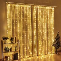 New * 3 meter LED curtain USB eight function copper wire color string Christmas decorative light