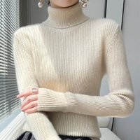 Clothing Turtleneck sweater coat autumn winter slim fit long sleeve inner wear wool knitted thickened bottoming shirt