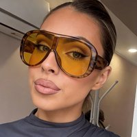 One piece Large frame Sunglasses Arrivalfashion Sunglasses Classy Sun Protection Stylishtrendyeasiest Match Sunglasses
