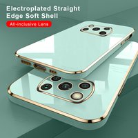 Luxury Electroplated Cover Case Poco X3 Pro 6.67inch Soft Silicone Lens Protection Xiaomi