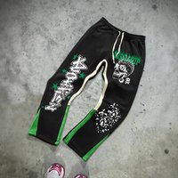 Men's Clothing New Men's Fashion Brand Fashion Color Matching Skull Graffiti Ink Splash Trend Pattern