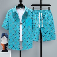 Summer 2 Pieces Set Tracksuit Two Shirt Shorts Haruku Streetwear Oversized Sets Short Outfits Suits