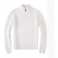Clothing RL Pony Embroidered Men's Paul Sweater Half-height Zipper Knitwear Business Polo Base Shirt Twist