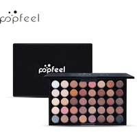 Eye Shadow POPFEEL 40 Color Eyeshadow, Warm Colored Candy Series, Smoky Makeup, 15 Color Concealer, Mini Version Primer