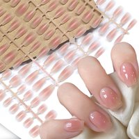 30Pcs Matte Nude Fake Nail Fashion Press On Quick Extension Wearable False Nails Full Cover Nail Tips Manicure Art