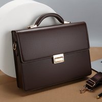 Password Lock Briefcase Handheld Business Large Capacity File Shoulder Bag