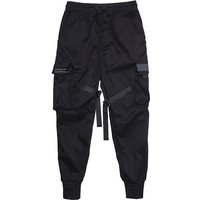 Hidden Functional Leggings Trendy Brand Tactical Paratrooper Overalls Li Xian Han Shangyans Same Style Ribbon Skinny Pants