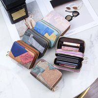 Card Bag Card Cases Double Zipper Accordion Card Holder Retro Matching Function Short Wallet Card Slot Coin Purse