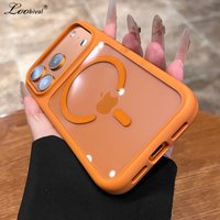 Transparent Camera Control Button Case For Iphone 17 16 15 Pro Max 14 Plus Air Magnetic Clear Shockproof Slim
