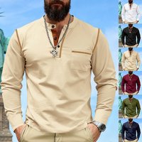 Clothing Long Sleeve Casual Knit Top Contrast Stitching Slim Fit Breathable Polyester Everyday Wear 