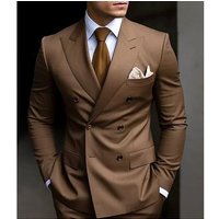 Clothing Suit Suit Two Piece Suit Slim Fit Business Groomsmen Casual Suit