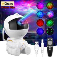 Star Galaxy Night Light Astronaut Space Projector Starry Nebula Ceiling LED Lamp For Bedroom Home Decorative Kids Gift