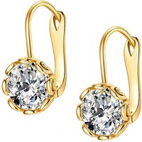 Jewelry Elegant Round Zircon Stud Earrings Minimalist Geometric Design Hypoallergenic & Lightweight Perfect Daily Wear Special Occasions