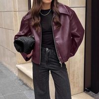  Vintage Inspired Bomber Jacket – Premium Faux Leather Retro Silhouette Lightweight Spring Outerwear Casual & Streetwear