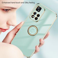 Xiaomi Redmi Note 11 Pro Case Plating Ring Holder Phone Case Redmi Note 11 10 9 8 7 Pro 10S 10T 9S 9T Straight E