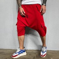 2021 Hip Hop Trendy Pants Loose Solid Street Sports Casual Harlan Capris