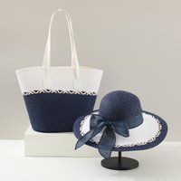 Straw Hats Large Brim Straw Hat Summer Flat Brim Dome Show Face Small Visor All Match Travel Beach Hat Straw Hat