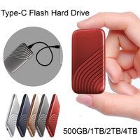 500GB/1TB/2TB/4TB Hard Drive High-speed Transmission Stable Output Data Storage Type-C Flash Hard Drive Computer Accessories