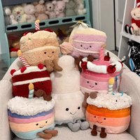 Cherry Cake Plush Toy Adorable Soft Stuffed Animal Gift Birthday & Holiday